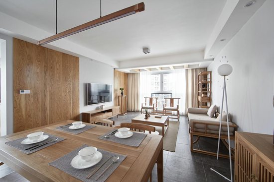 標題一：130m2新中式風格，東方禪意，不期而遇