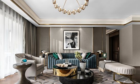 150㎡現(xiàn)代輕奢：金屬元素+藝術擺件，圓你時尚品質(zhì)的生活夢～