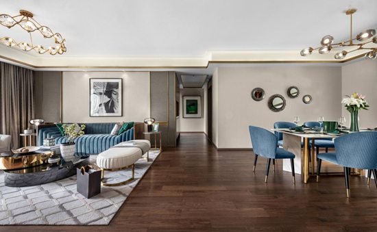 150㎡現(xiàn)代輕奢：金屬元素+藝術擺件，圓你時尚品質(zhì)的生活夢～