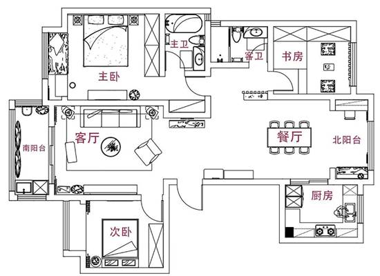 吊頂燈帶、月洞門——打造舒服得不行的125㎡日式MUJI風(fēng)，從此戀上“輕”生活