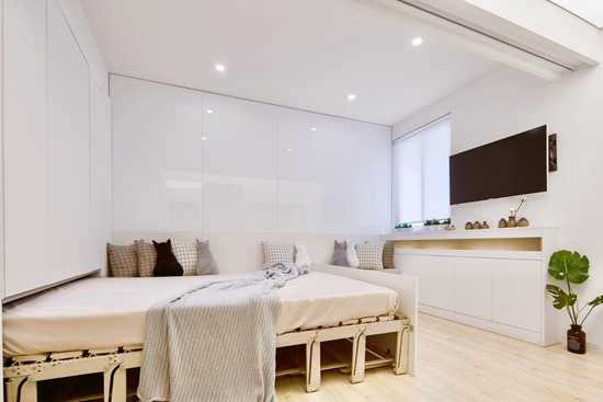 一個(gè)月打造68㎡六口之家！客廳可兼臥室和餐廳，還有超大中西廚房，這設(shè)計(jì)絕了！